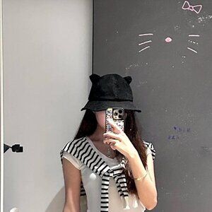 Black Bear Ear Bucket Hat